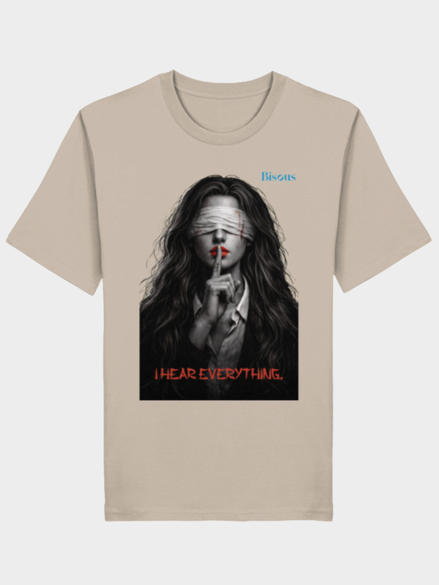 VYFINITY „I Hear Everything“ Bisous T-Shirt – Premium Organic