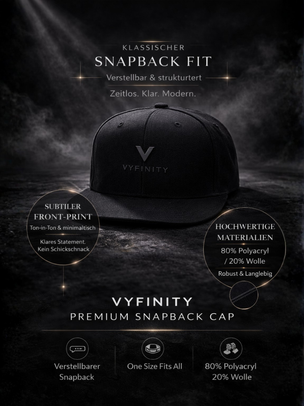 Black Edition Snapback Cap
