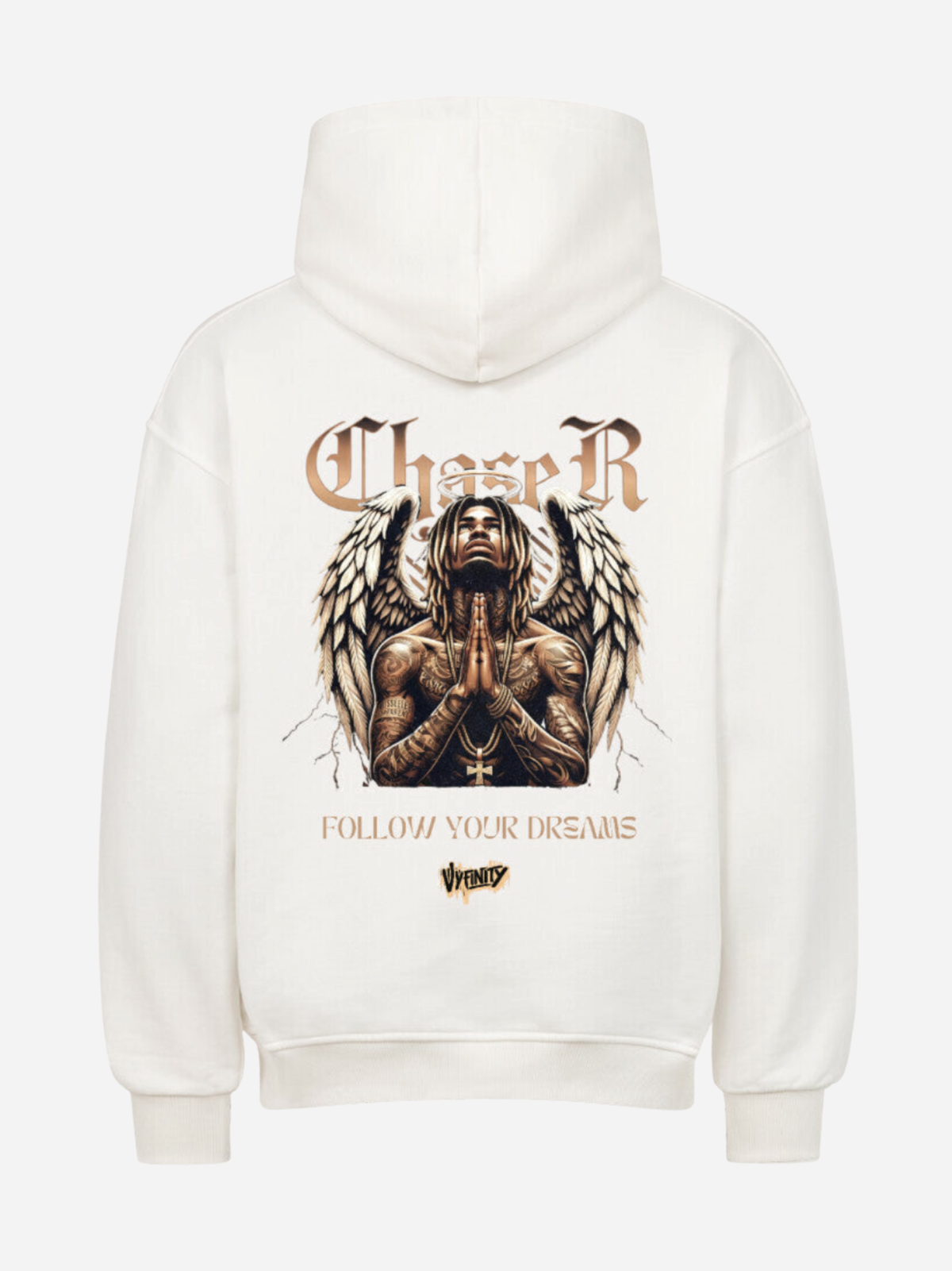 VYFINITY CHASER – FOLLOW WHAT DRIVES YOU | Oversized Hoodie 380 GSM