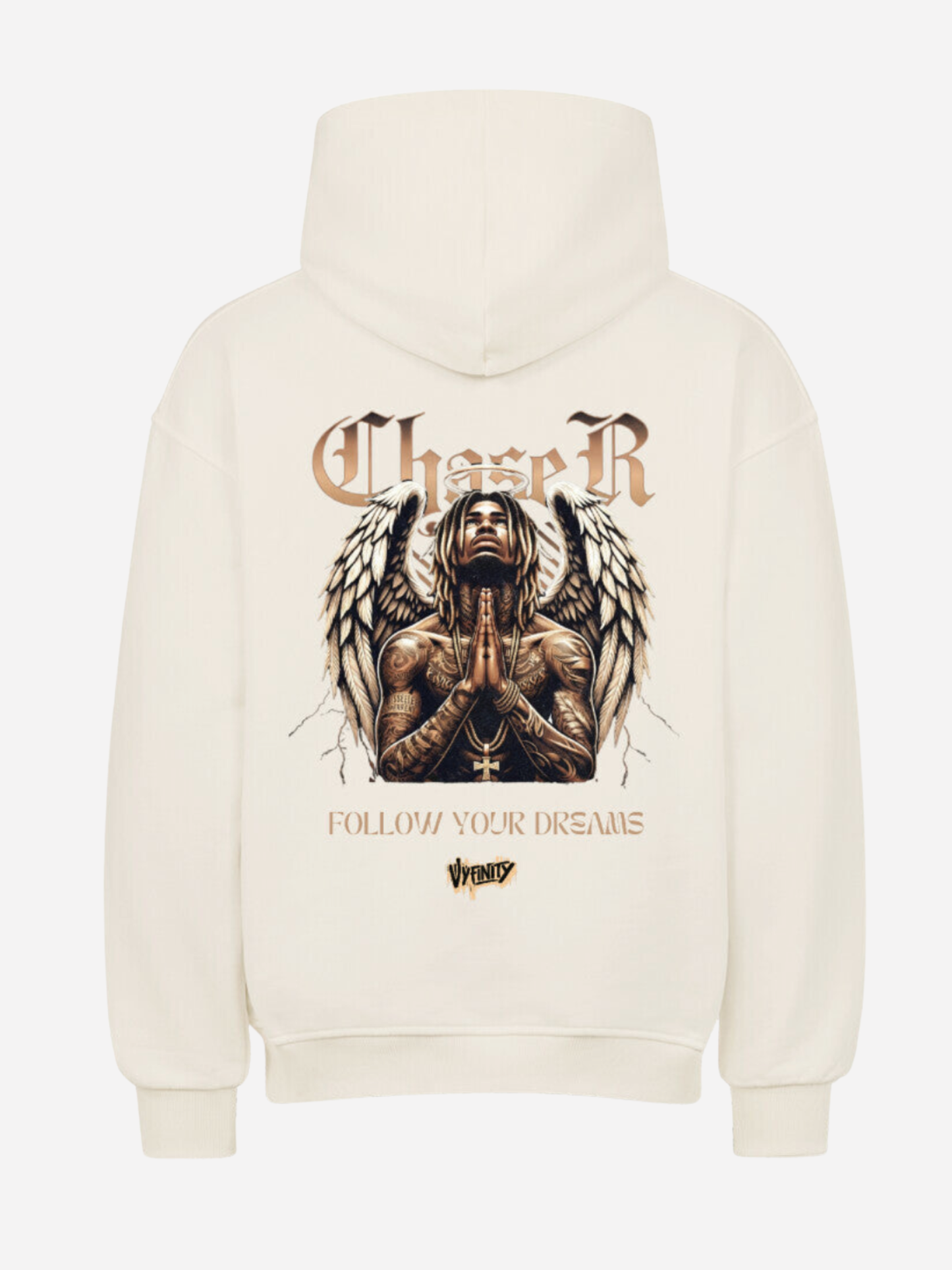 VYFINITY CHASER. FOLLOW WHAT DRIVES YOU. Hoodie – Heavy Cotton Premium