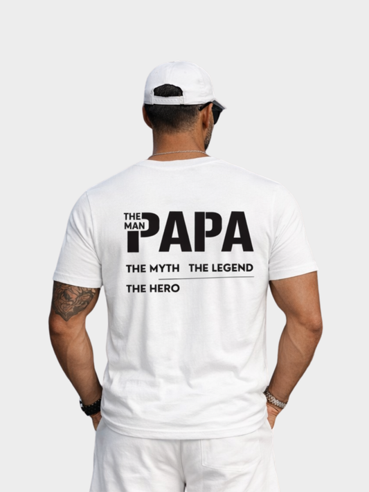 Papa Front & Rückenprint | Premium Bio T-Shirt