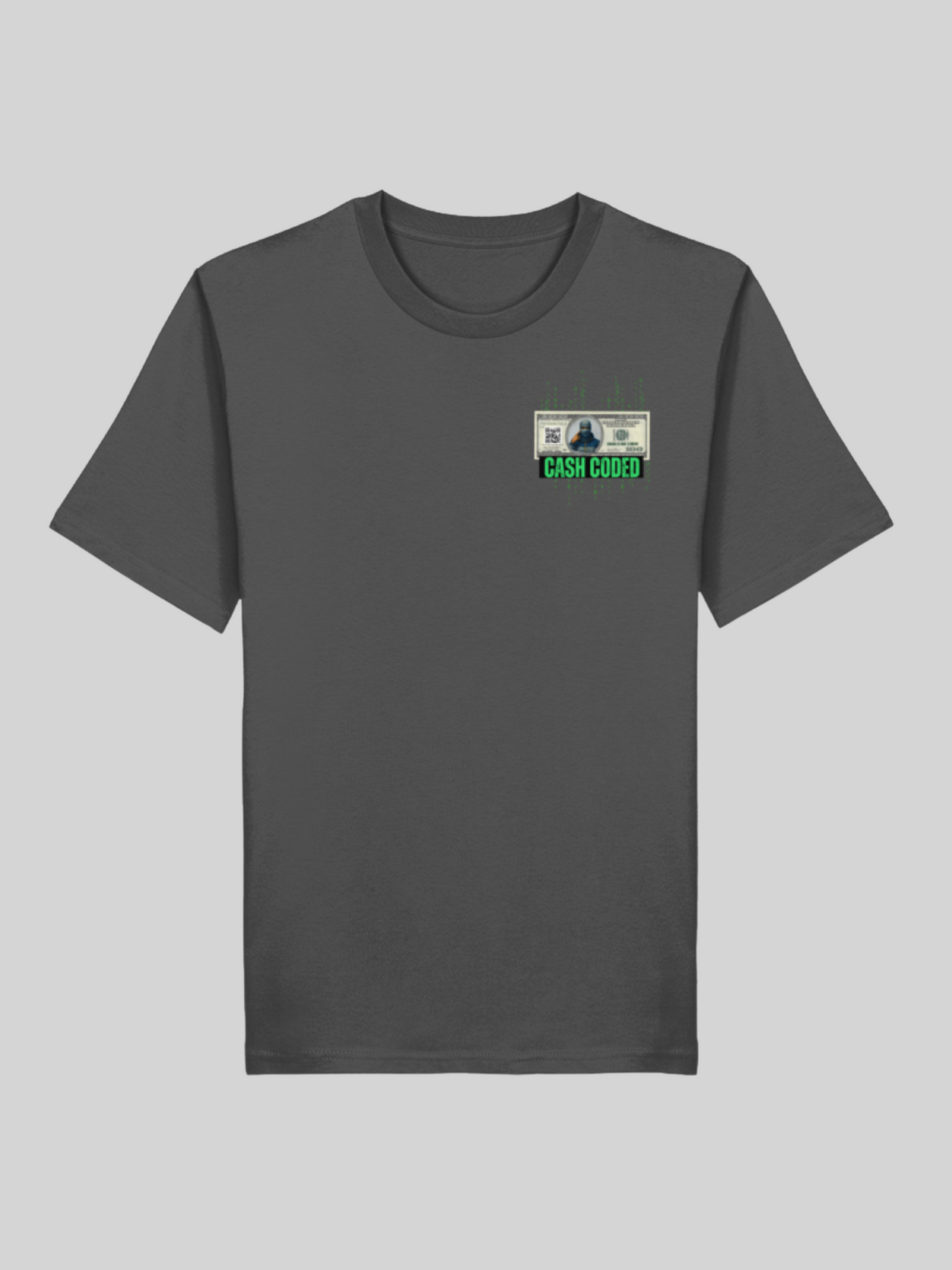 Vyfinity – Cash Coded Shirt | Herren Bio T-Shirt mit Front- & Backprint