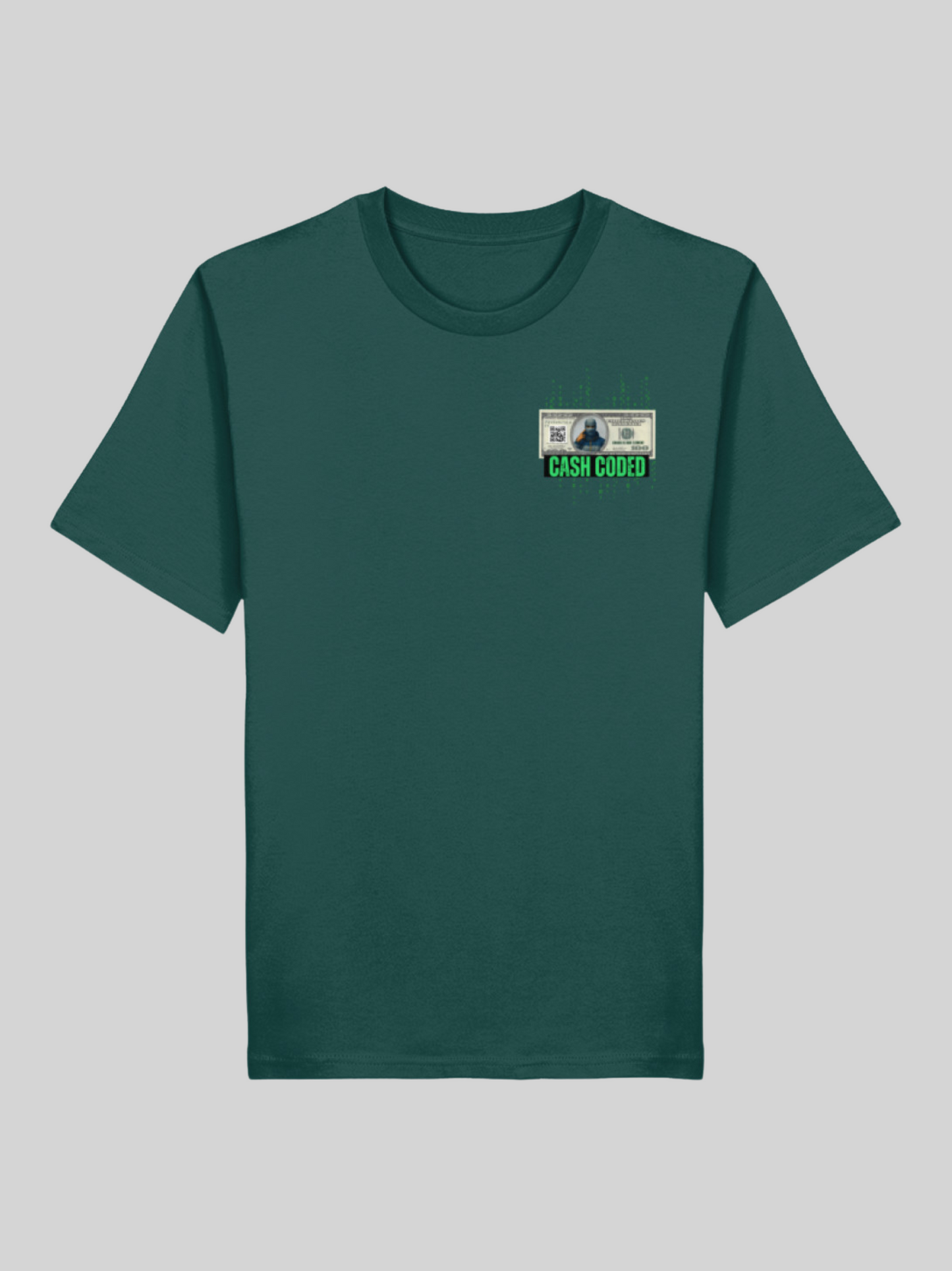 Vyfinity – Cash Coded Shirt | Herren Bio T-Shirt mit Front- & Backprint