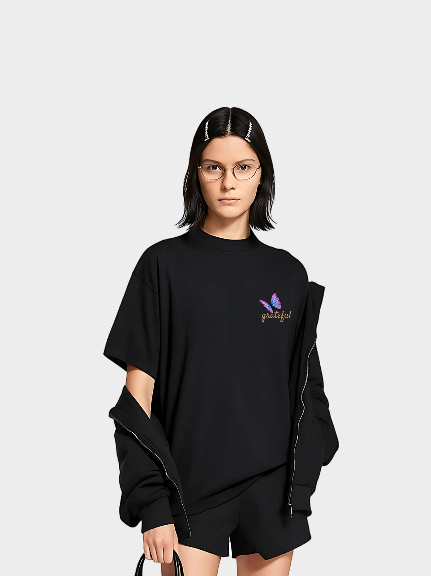 Grateful – Oversized Statement Shirt
