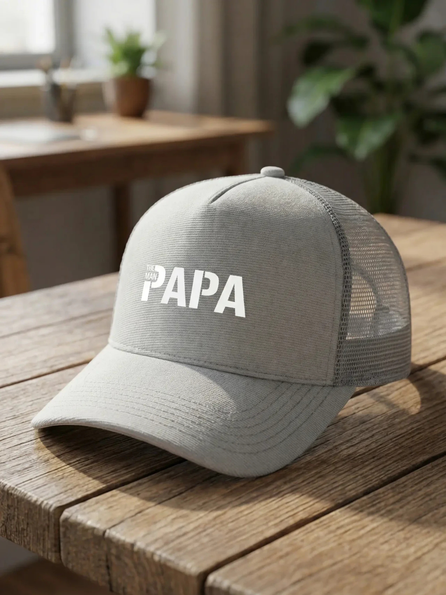 VYFINITY „THE MAN PAPA“ Trucker Cap – Premium Snapback mit Mesh