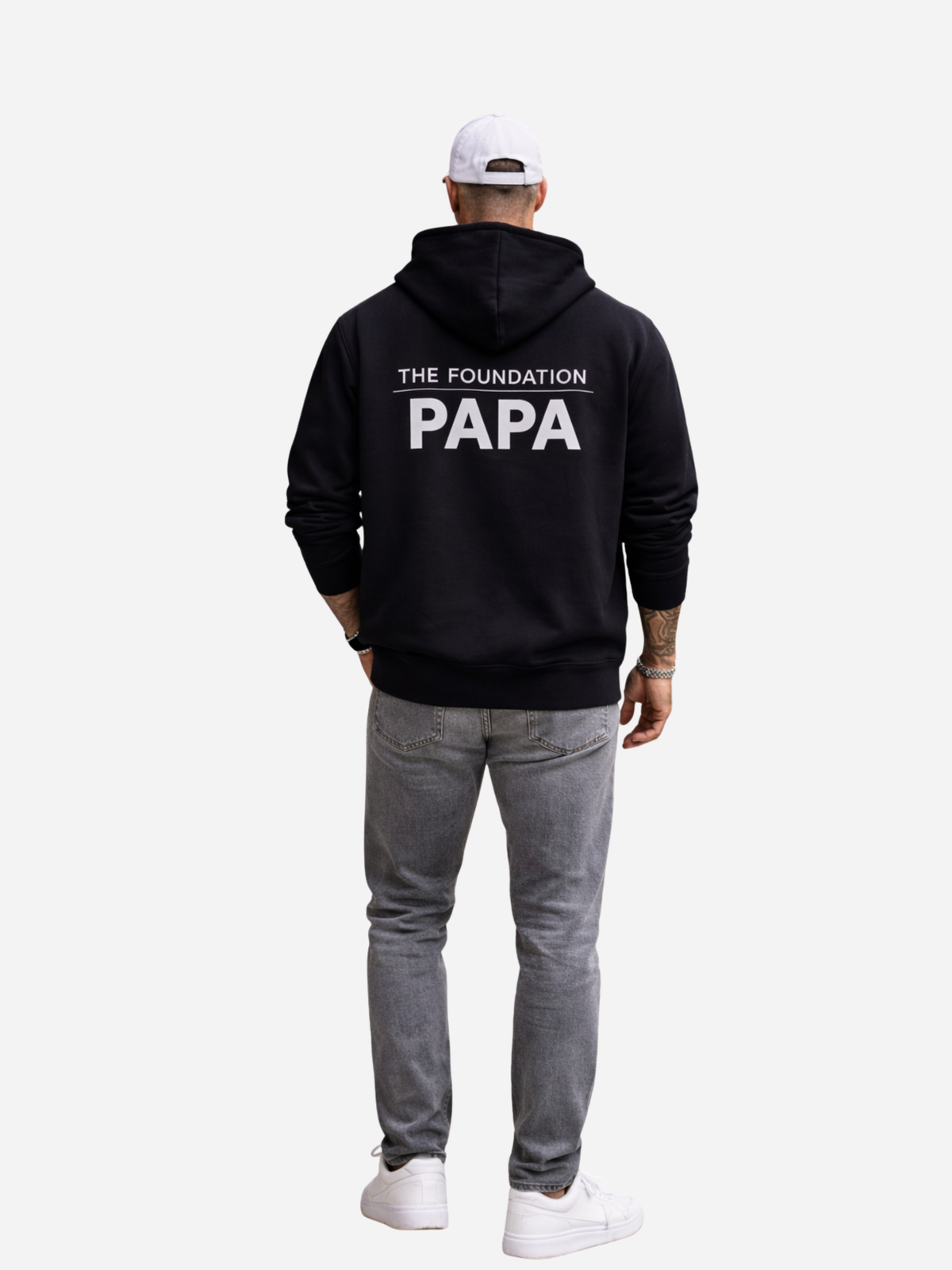 Vyfinity Papa Premium Hoodie – Organic Cotton 350 GSM Dad Streetwear