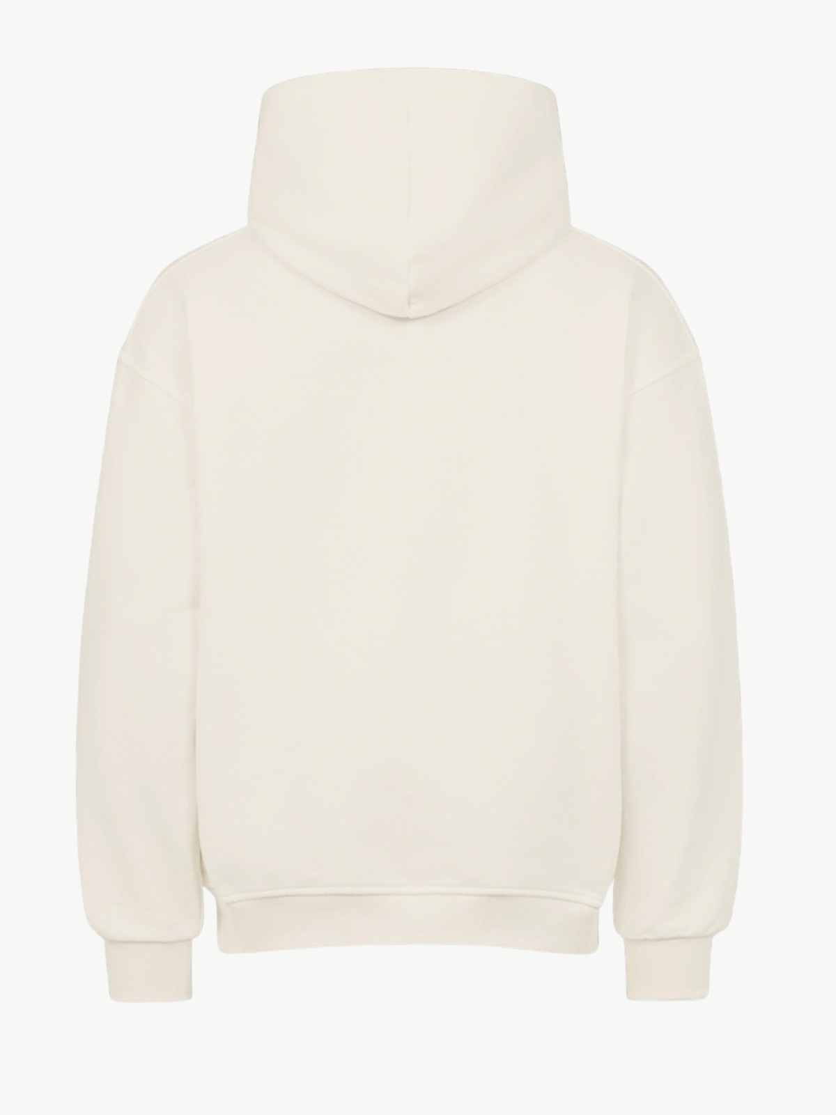 VYFINITY Private Frequency Hoodie – Natural Raw – Produktansicht Rückseite – clean ohne Rückenprint – Unisex Hoodie
