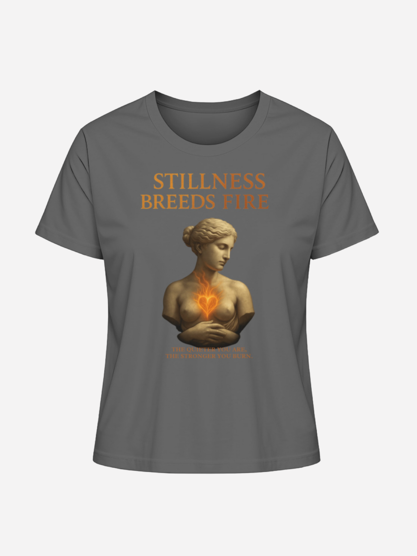 Stillness Breeds Fire T-Shirt – Bio-Baumwolle Damen | Vyfinity