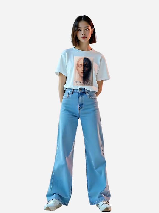 Vyfinity Pulse Unisex Bio T-Shirt – Organic Shirt mit Kunst-Print