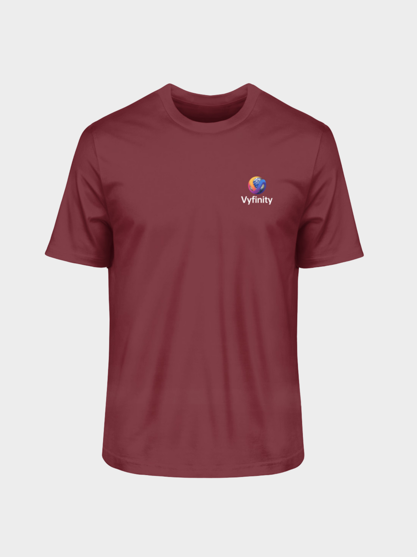 Vyfinity Organic Shirt – Herren Bio-T-Shirt mit weißem Logo