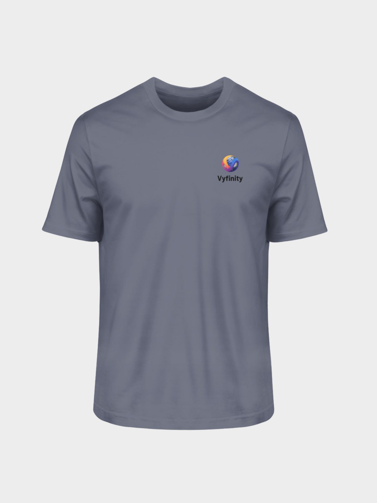 Vyfinity Organic Shirt – Herren Bio-T-Shirt mit schwarzem Logo