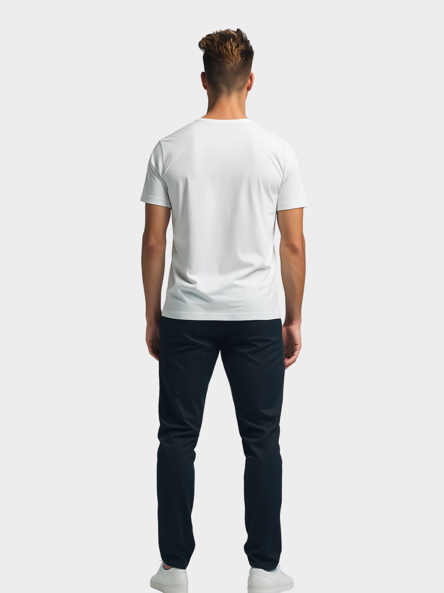 Vyfinity Organic Shirt – Herren Bio-T-Shirt mit schwarzem Logo