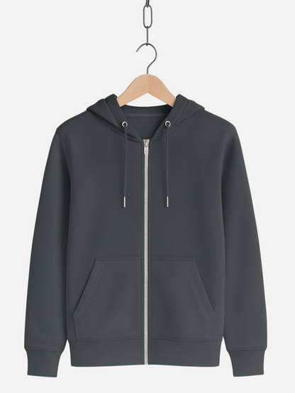 Happy Halloween Stay Chill Zipper Hoodie – Unisex Bio Baumwolle 350 GSM