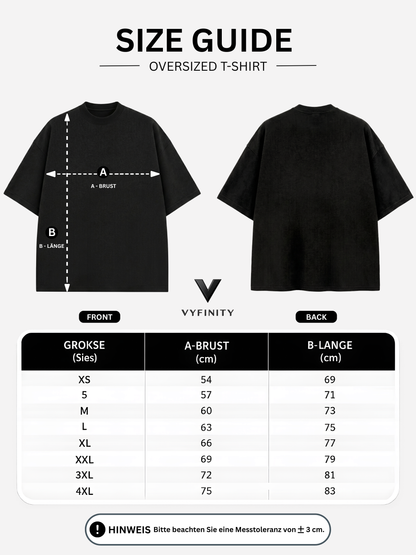 Vyfinity BORN OF BOTH Oversized T-Shirt – Premium Streetwear Statement Shirt