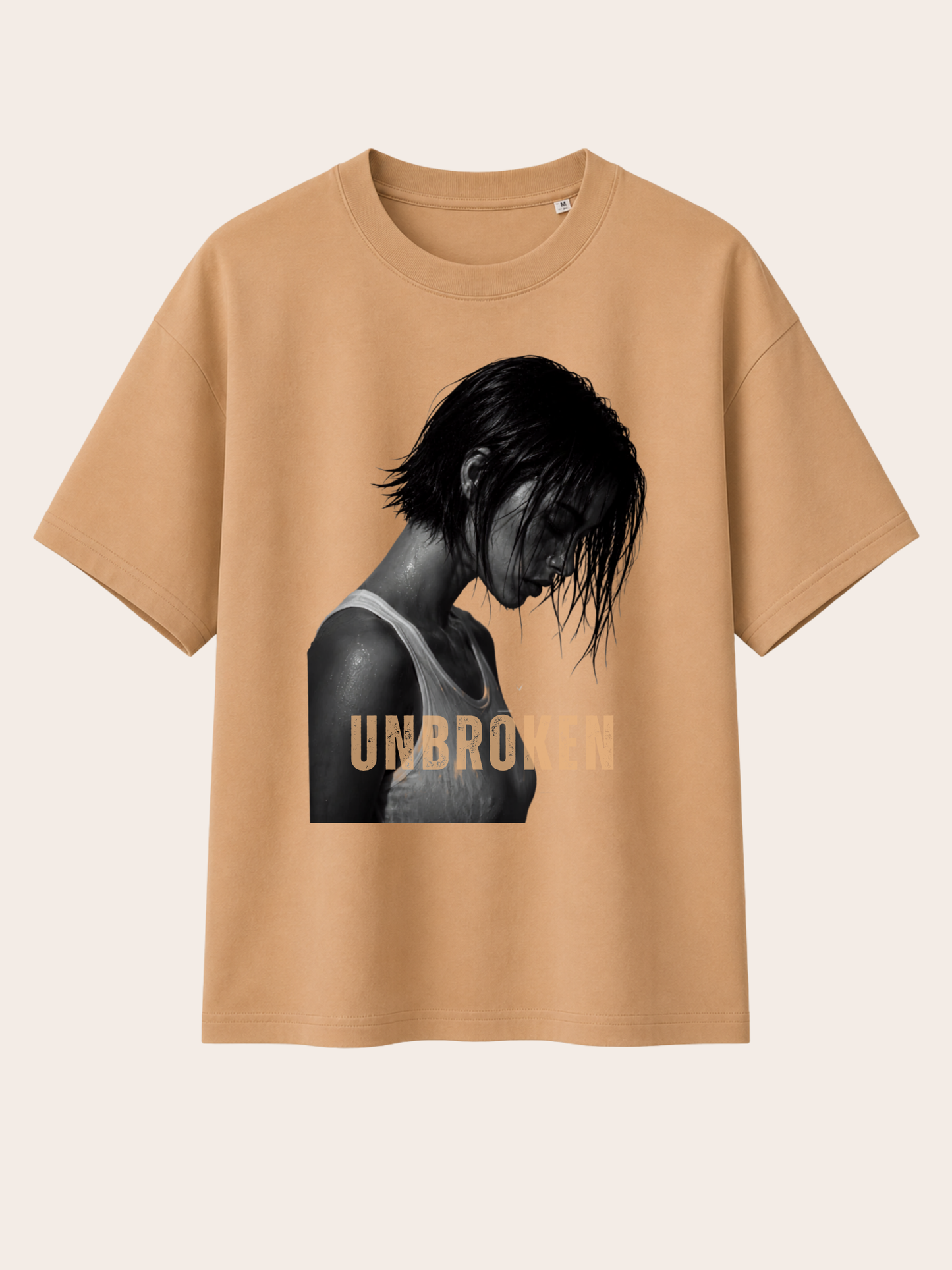 UNBROKEN Premium Heavy T-Shirt | Unisex Statement Shirt aus Bio-Baumwolle | VYFINITY