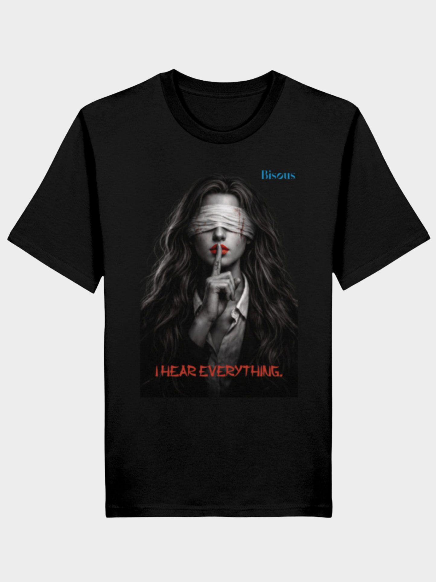 VYFINITY „I Hear Everything“ Bisous T-Shirt – Premium Organic
