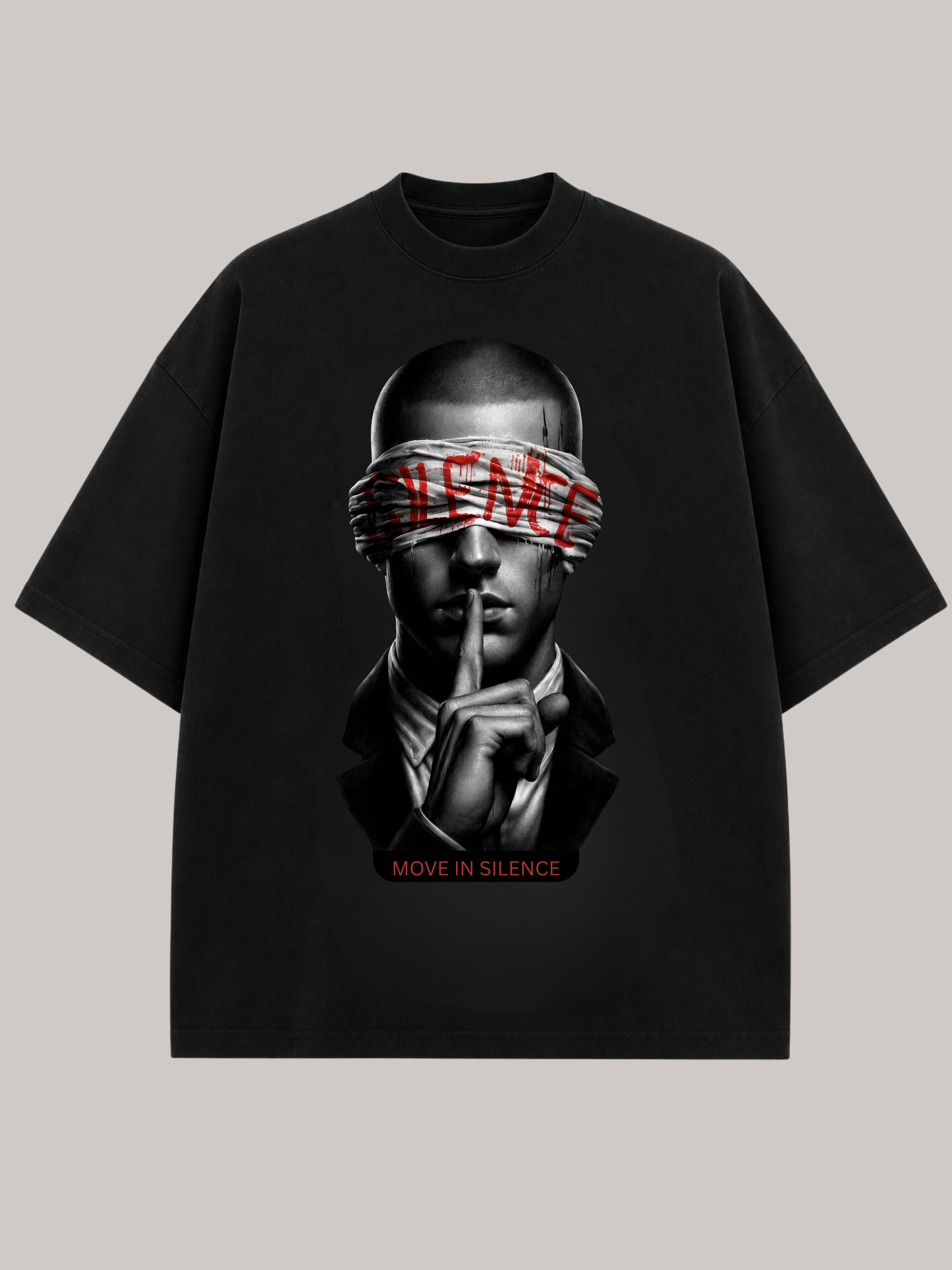 MOVE IN SILENCE Oversized T-Shirt – Premium Streetwear Statement Shirt | Vyfinity