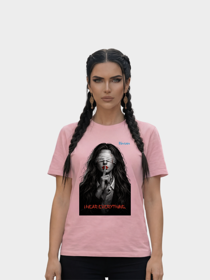 VYFINITY „I Hear Everything“ Bisous T-Shirt – Premium Organic