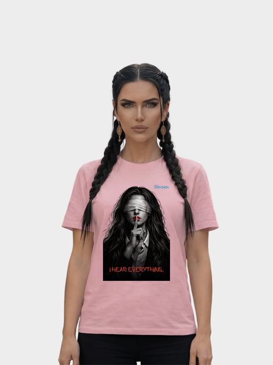 VYFINITY „I Hear Everything“ Bisous T-Shirt – Premium Organic