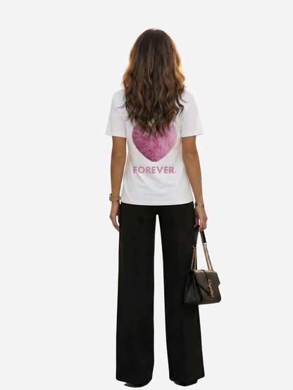 Vyfinity Premium Mama Herzen T-Shirt – 215 GSM Bio Baumwolle