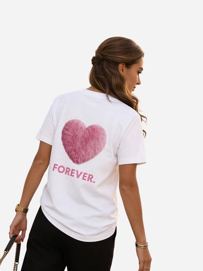 Vyfinity Premium Mama Herzen T-Shirt – 215 GSM Bio Baumwolle