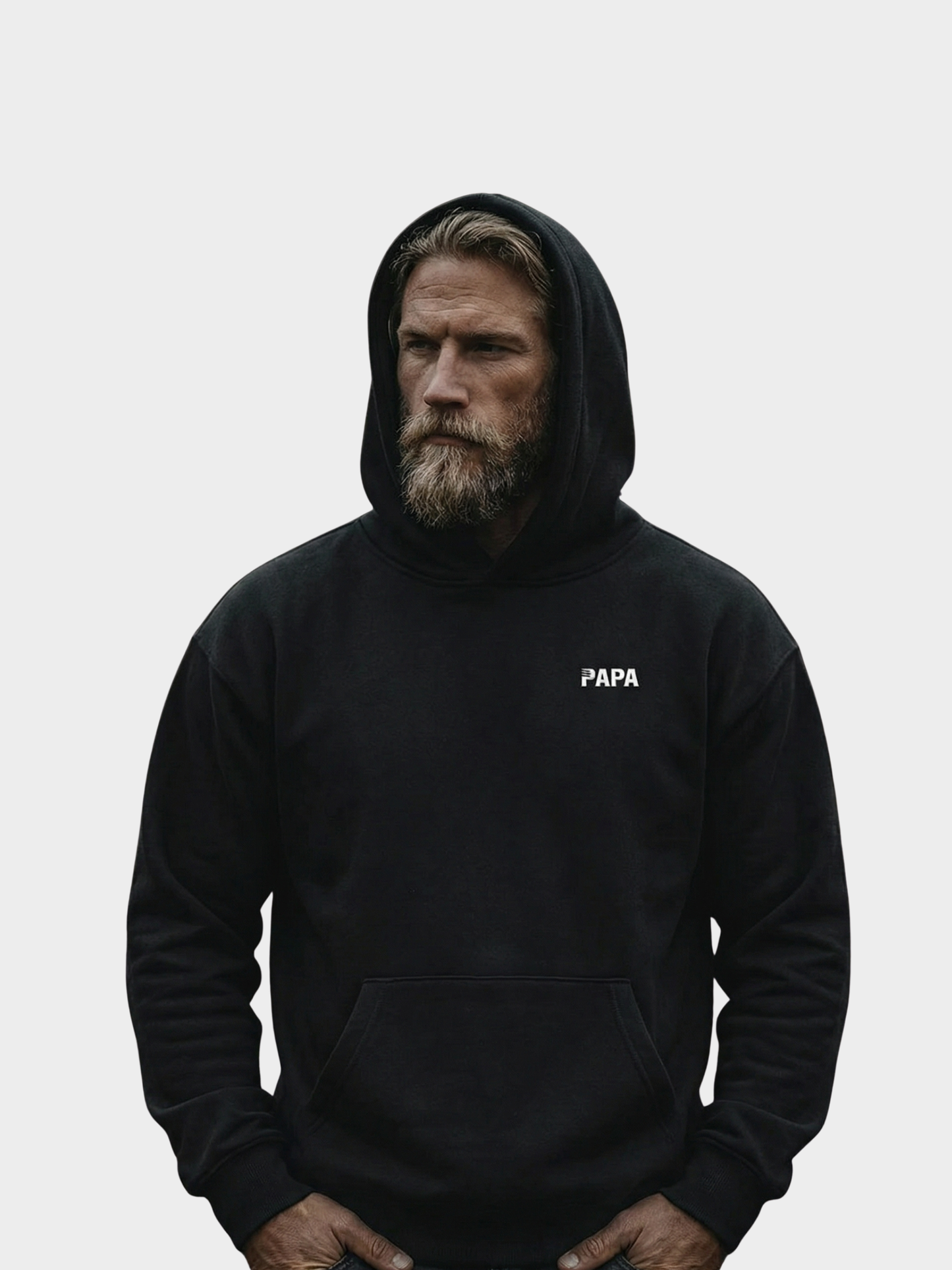 VYFINITY Papa Oversized Hoodie – The Man The Myth The Legend (Front & Back Print)