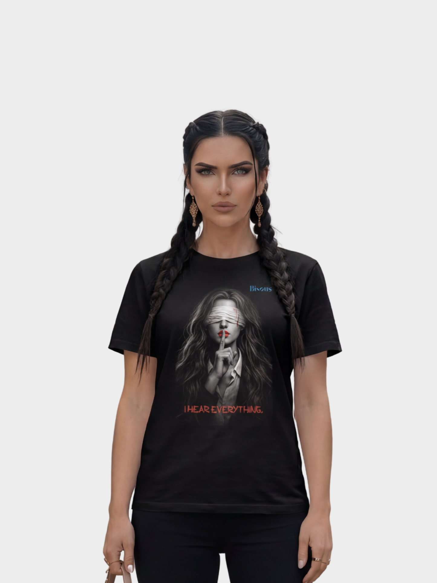 VYFINITY „I Hear Everything“ Bisous T-Shirt – Premium Organic