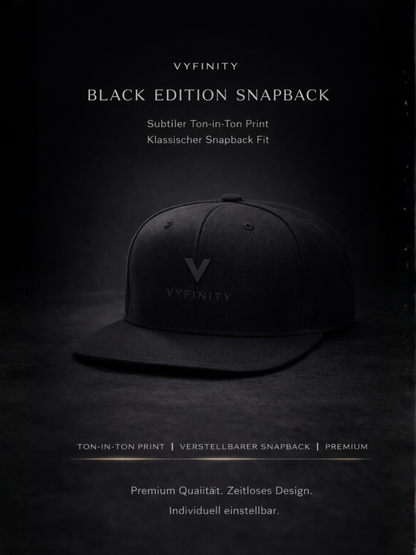 Black Edition Snapback Cap