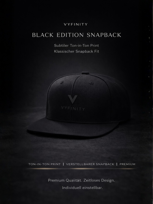 Black Edition Snapback Cap