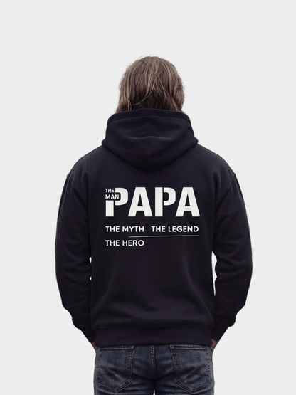 VYFINITY Papa Oversized Hoodie – The Man The Myth The Legend (Front & Back Print)