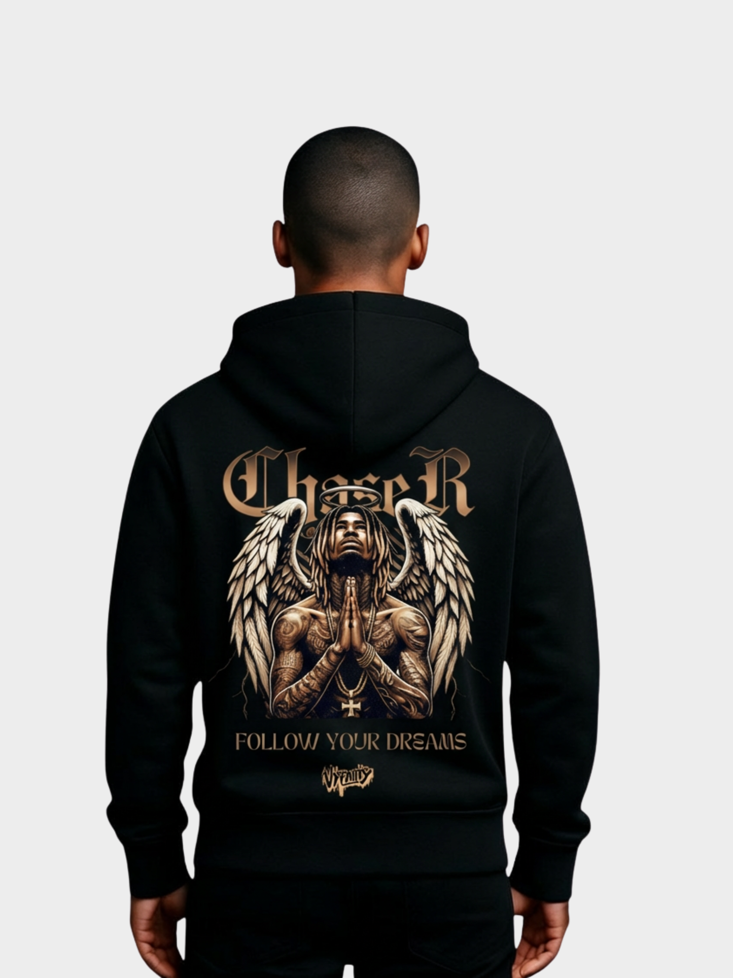 VYFINITY CHASER. FOLLOW WHAT DRIVES YOU. Hoodie – Heavy Cotton Premium