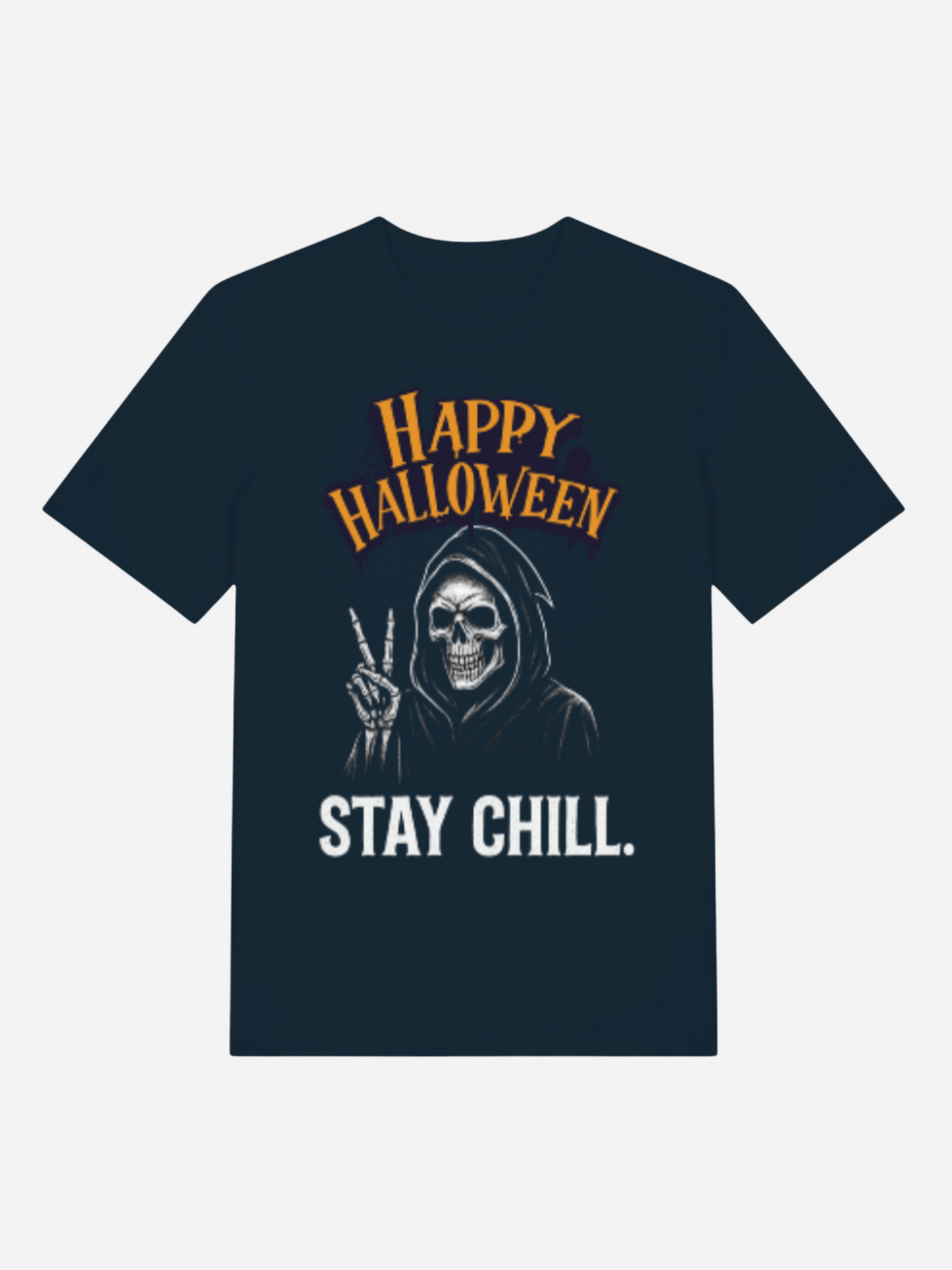 Happy Halloween Stay Chill T-Shirt – Bio Baumwolle Unisex Shirt