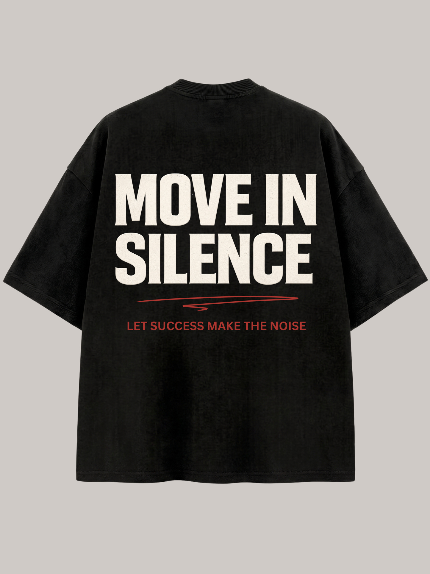 MOVE IN SILENCE Oversized T-Shirt – Premium Streetwear Statement Shirt | Vyfinity