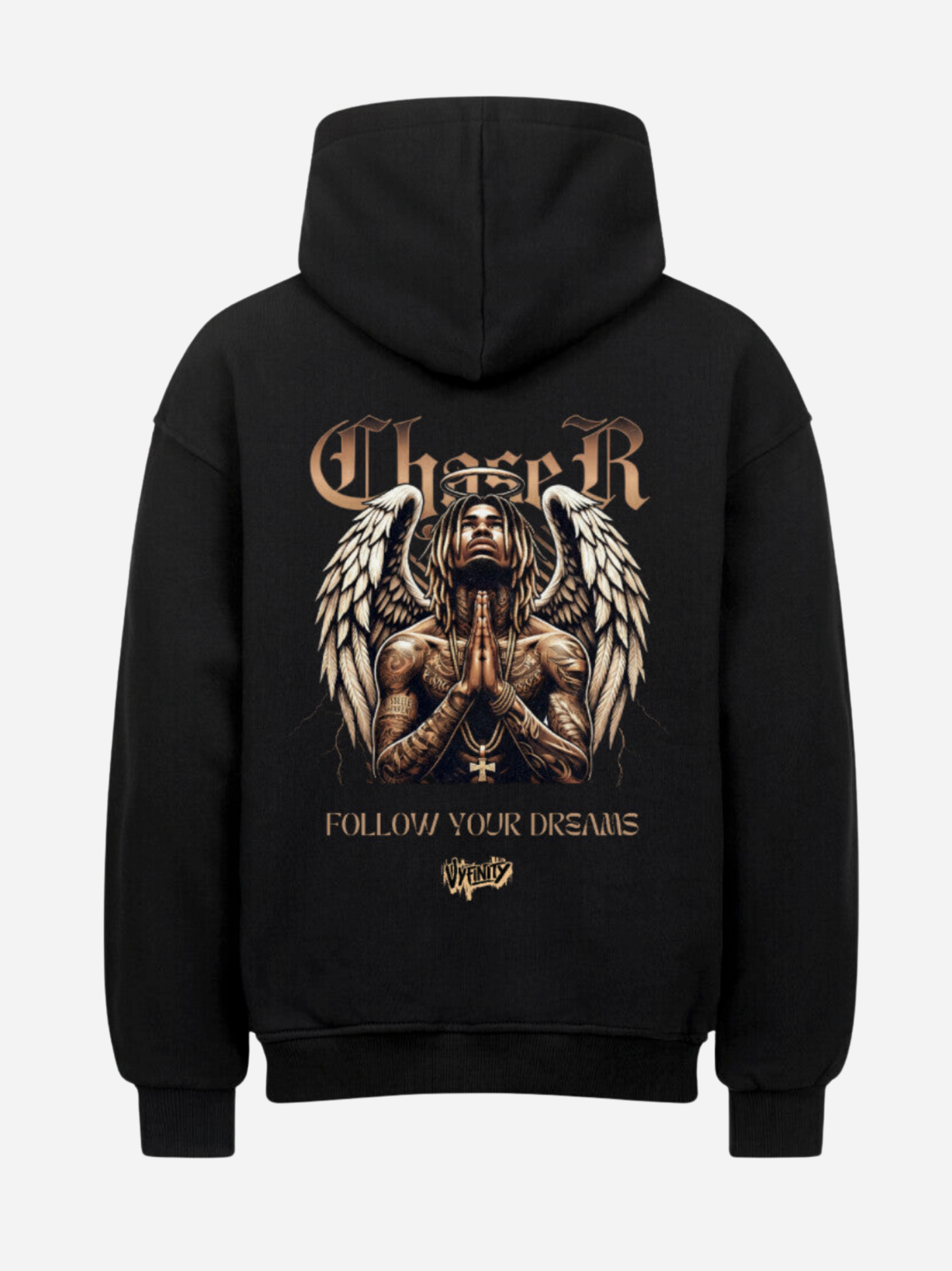 VYFINITY CHASER. FOLLOW WHAT DRIVES YOU. Hoodie – Heavy Cotton Premium