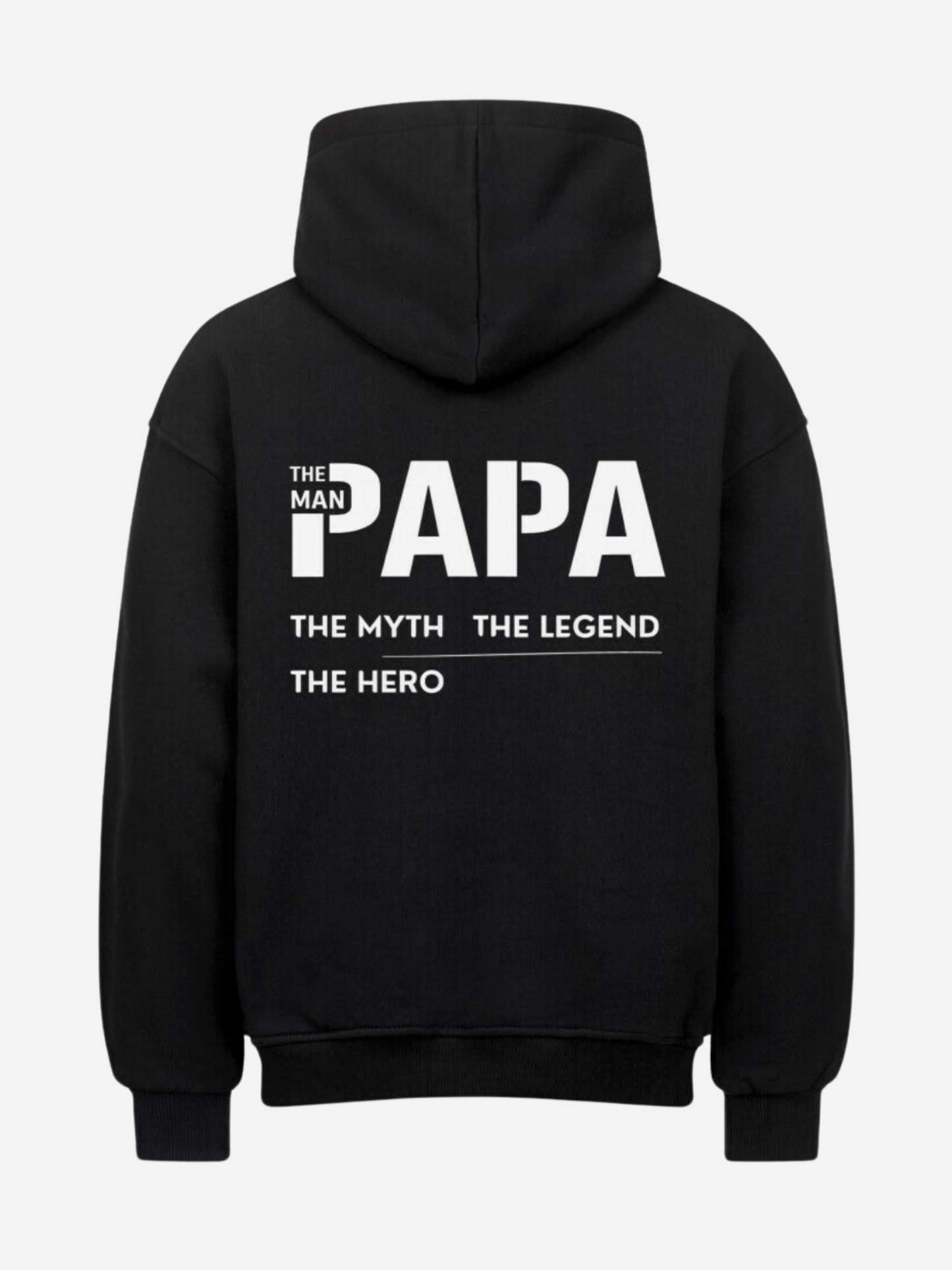VYFINITY Papa Oversized Hoodie – The Man The Myth The Legend (Front & Back Print)
