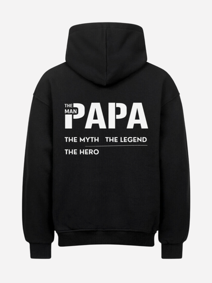 VYFINITY Papa Oversized Hoodie – The Man The Myth The Legend (Front & Back Print)