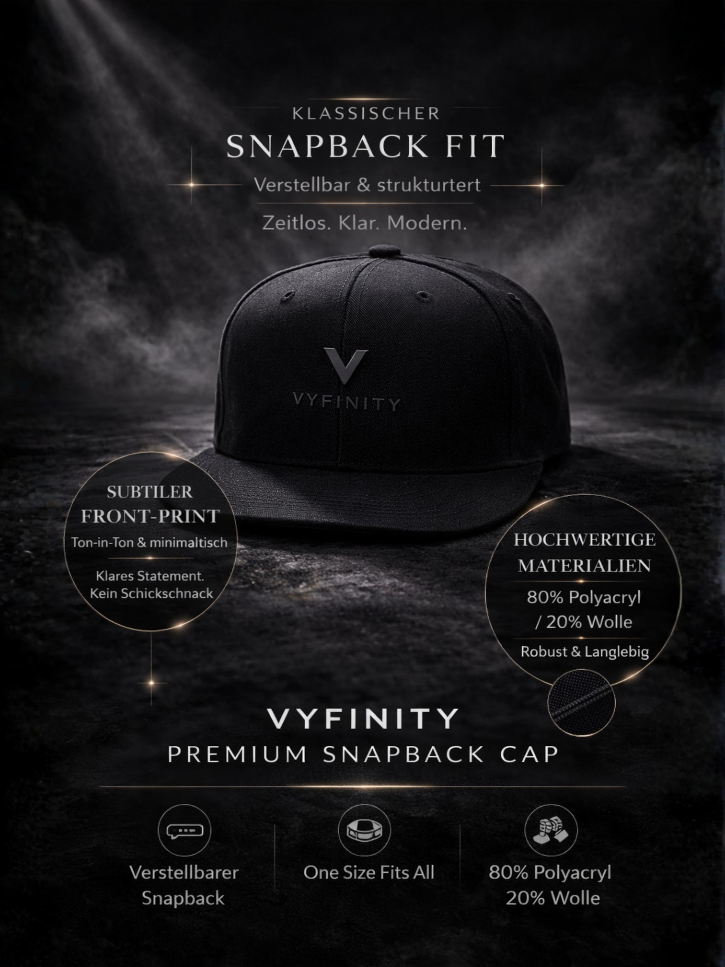 Black Edition Snapback Cap