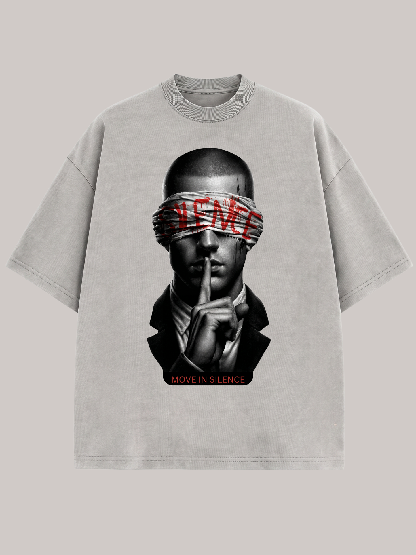 MOVE IN SILENCE Oversized T-Shirt – Premium Streetwear Statement Shirt | Vyfinity