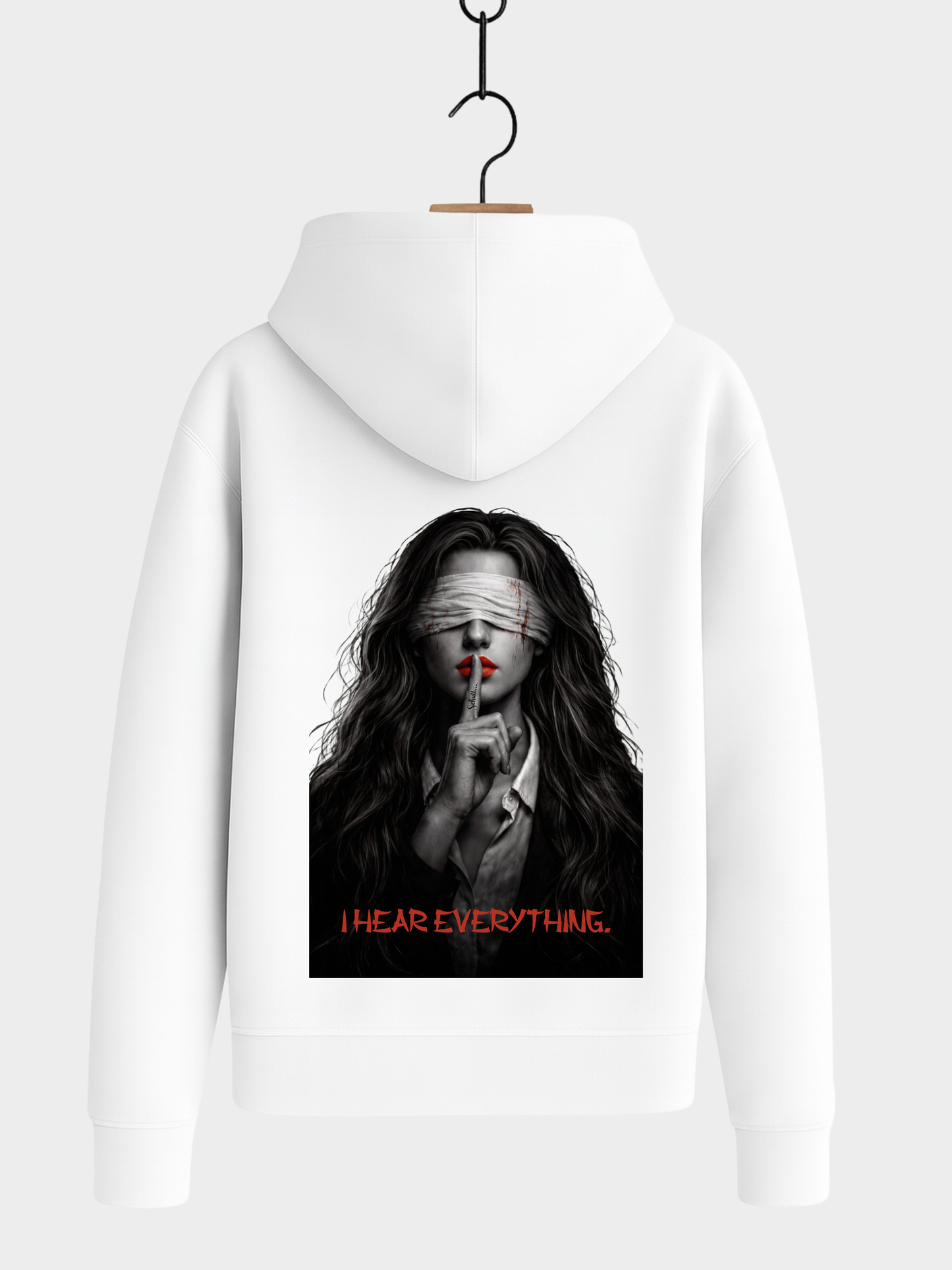 VYFINITY „I Hear Everything“ Bisous Hoodie – Premium Organic