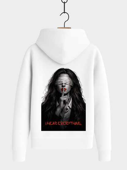 VYFINITY „I Hear Everything“ Bisous Hoodie – Premium Organic