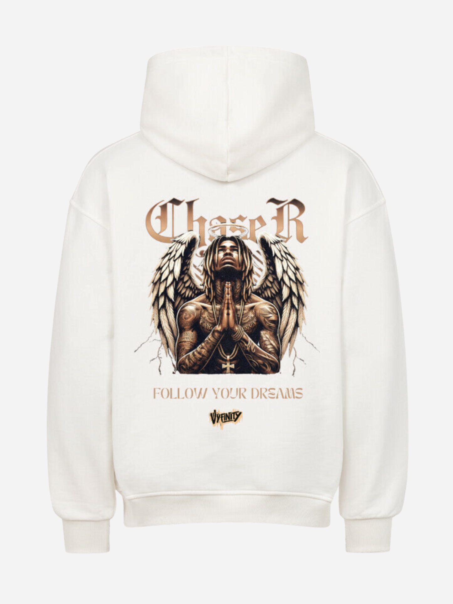 VYFINITY CHASER. FOLLOW WHAT DRIVES YOU. Hoodie – Heavy Cotton Premium