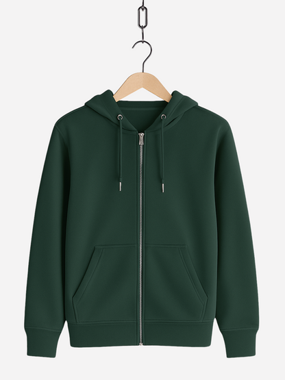 Happy Halloween Stay Chill Zipper Hoodie – Unisex Bio Baumwolle 350 GSM