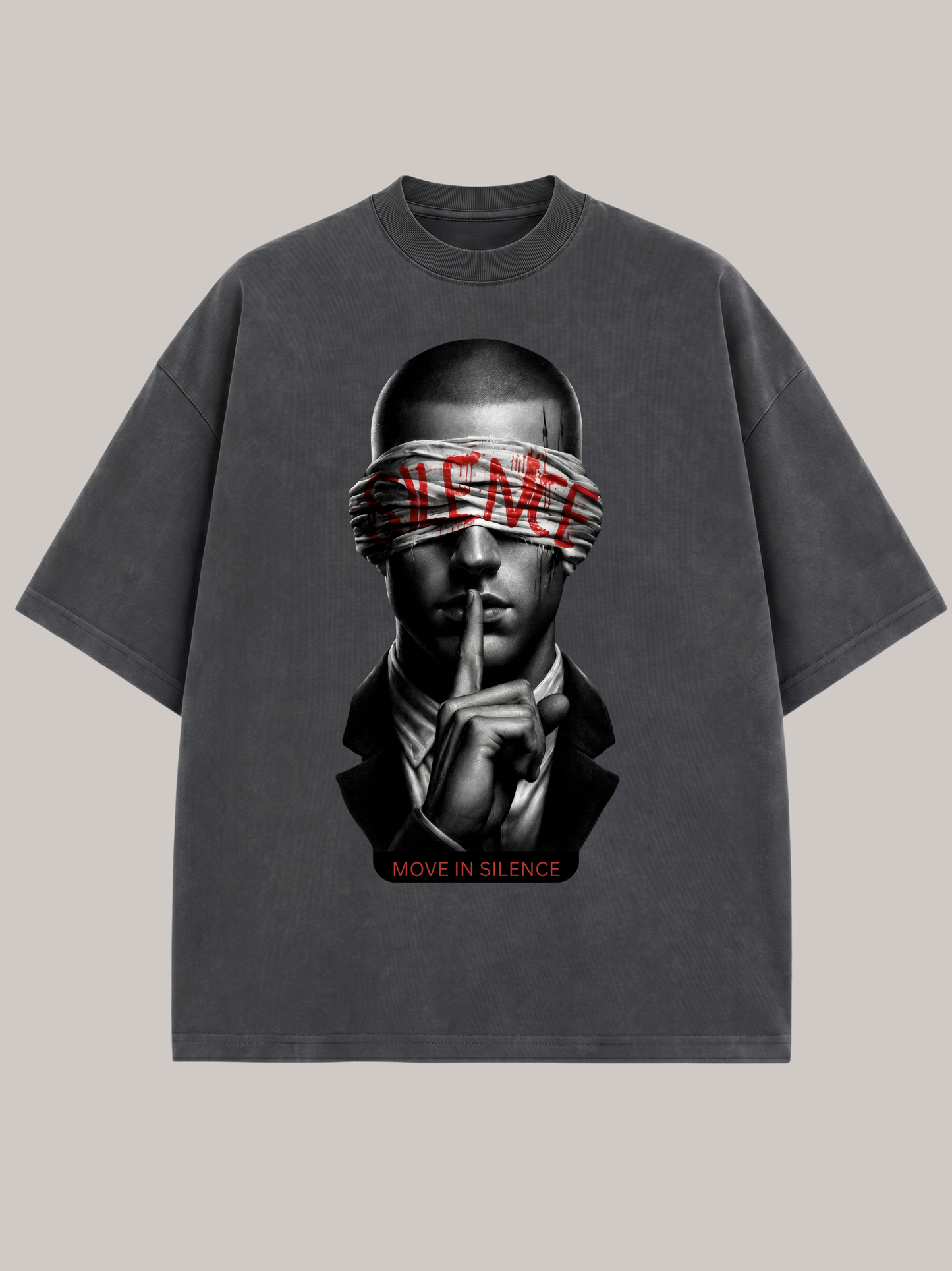 MOVE IN SILENCE Oversized T-Shirt – Premium Streetwear Statement Shirt | Vyfinity