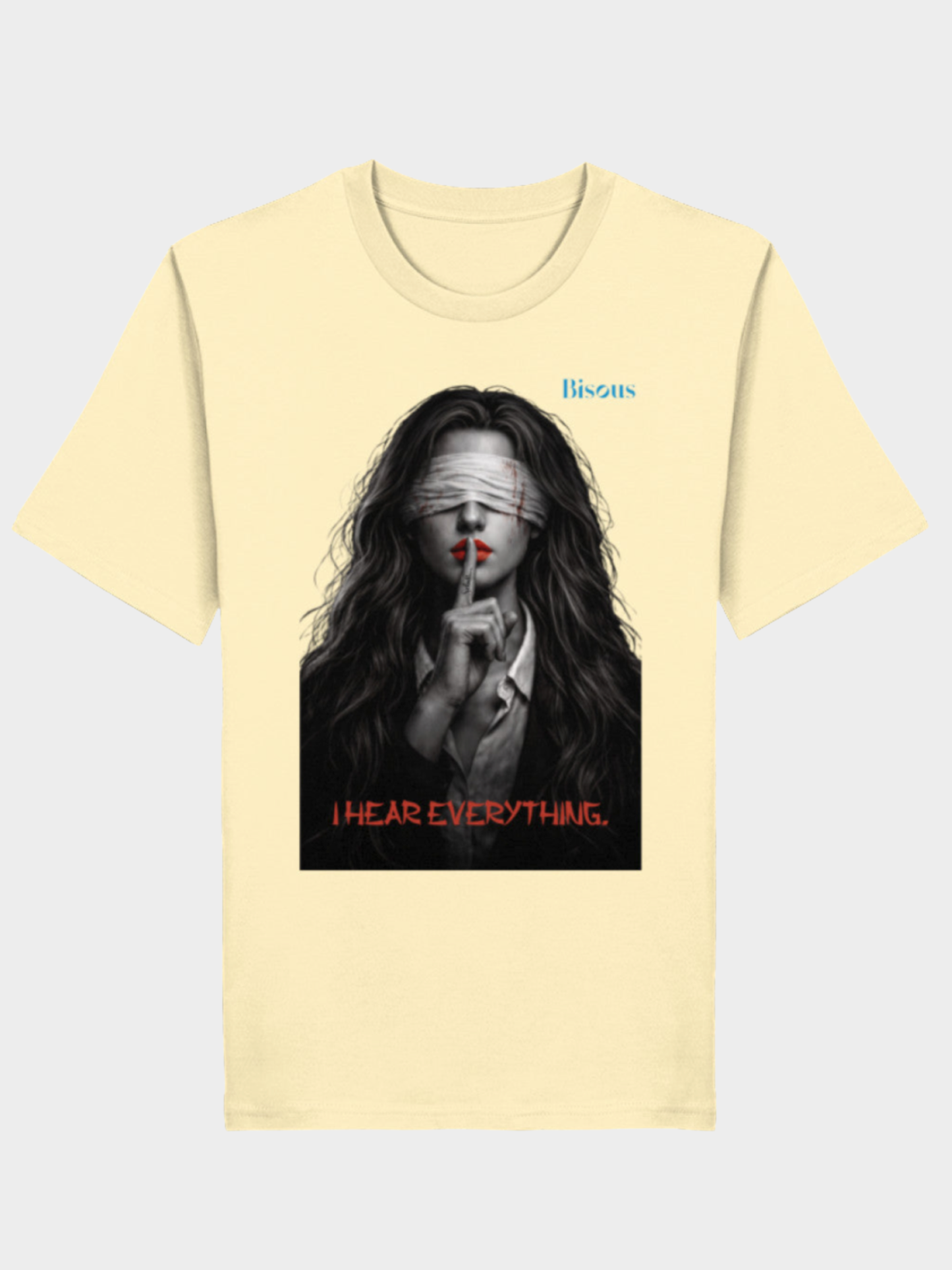 VYFINITY „I Hear Everything“ Bisous T-Shirt – Premium Organic