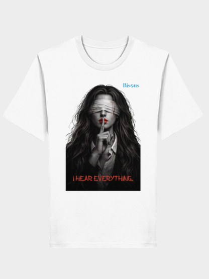 VYFINITY „I Hear Everything“ Bisous T-Shirt – Premium Organic
