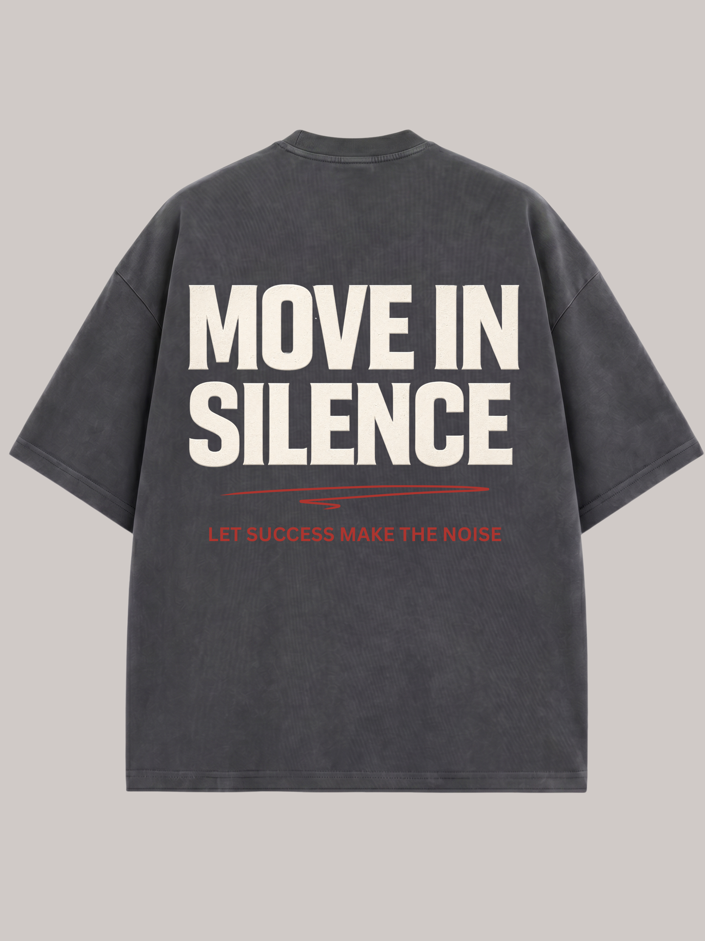 MOVE IN SILENCE Oversized T-Shirt – Premium Streetwear Statement Shirt | Vyfinity