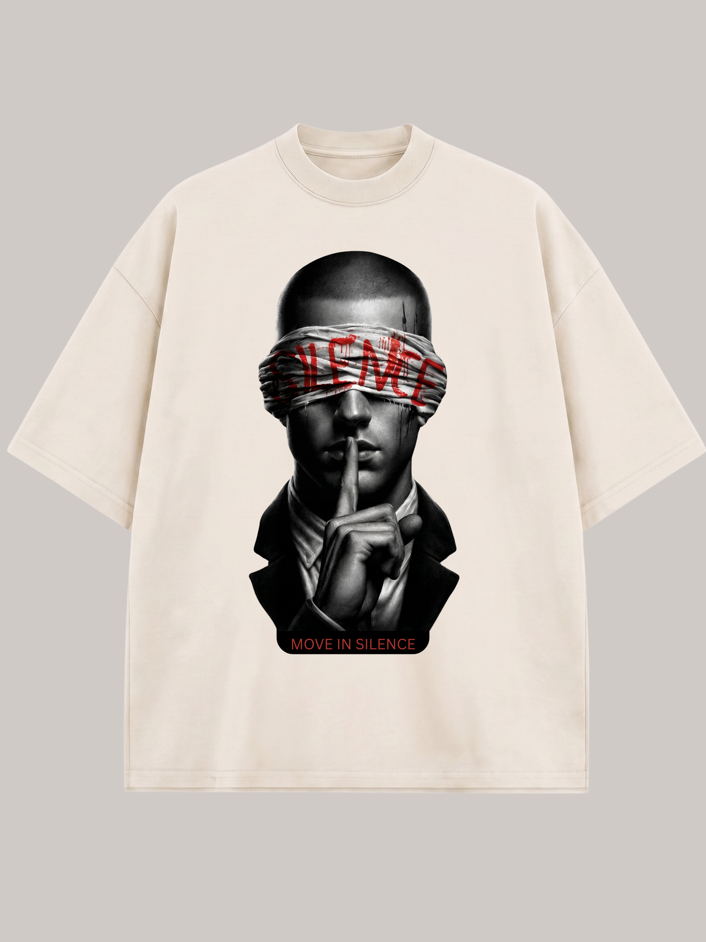 MOVE IN SILENCE Oversized T-Shirt – Premium Streetwear Statement Shirt | Vyfinity