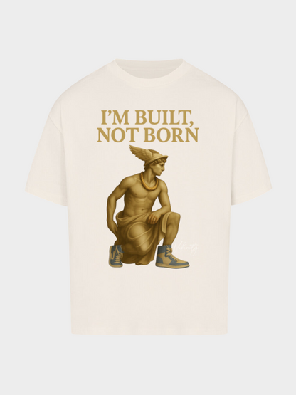 Vyfinity Oversized Shirt „I’M BUILT, NOT BORN“ – Herren Bio-T-Shirt mit Gorilla-Print