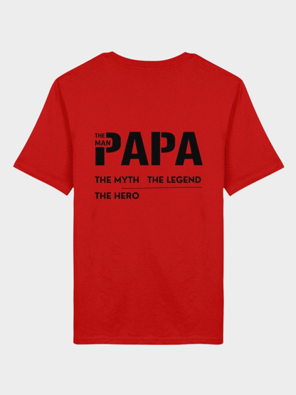 Papa Front & Rückenprint | Premium Bio T-Shirt