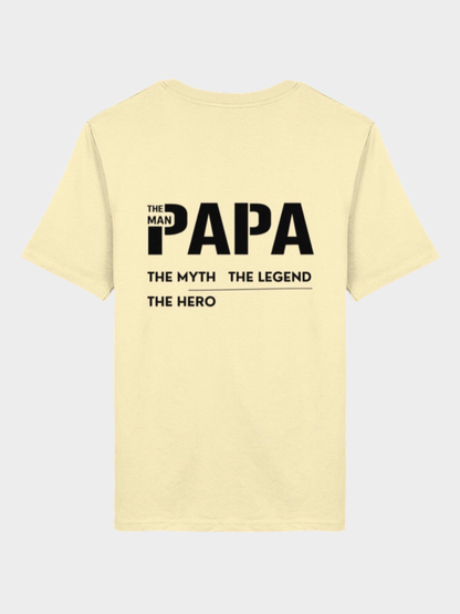 Papa Front & Rückenprint | Premium Bio T-Shirt